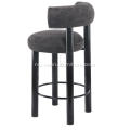 Ny mote svart minimalistisk stil armløs barstol